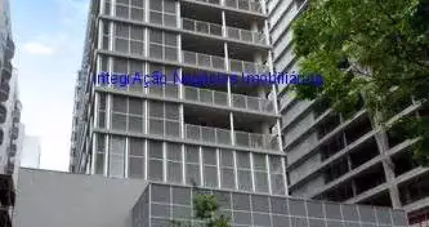Apartamento studio 53m², 01 dormitório e 01 banheiro.  condomínio com segurança, portaria, piscina, salão de festas, academia, churrasqueira
