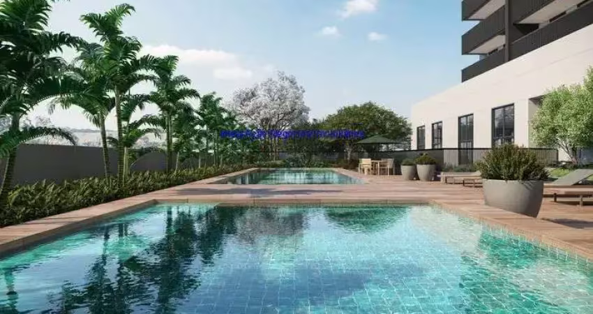 Apartamento 48m², 01 dormitório, 01 banheiro e 01 vaga na garagem; (fotos ilustrativas).  condomínio com portaria, segurança, piscina, academia