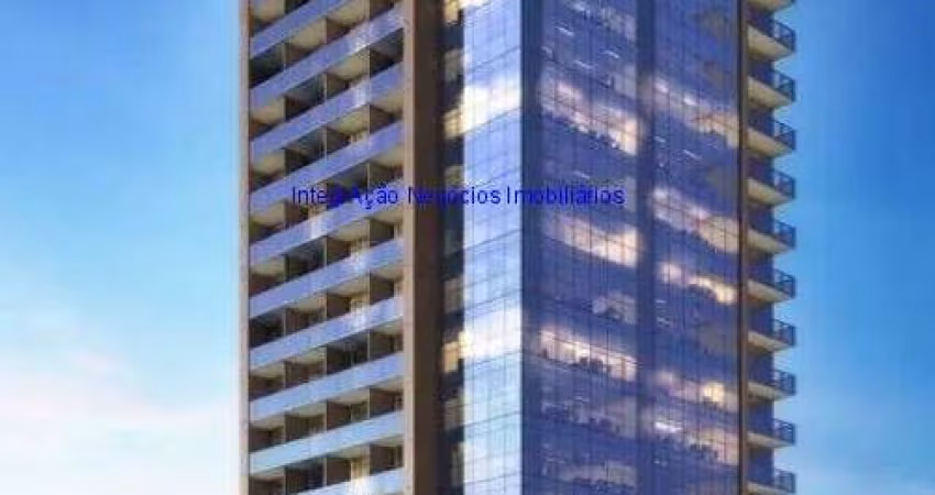 Conjunto comercial 50m², 01 banheiro e 01 vaga de garagem; (fotos ilustrativas).  Condomínio com portaria, recepção e segurança.  Excelente