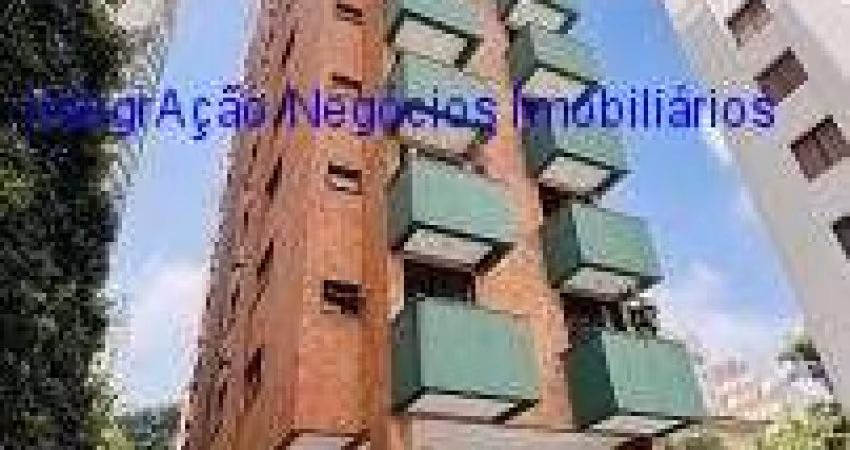Apartamento 32m², 01 dormitório, 01 banheiro e 01 vaga de garagem.  Condomínio com segurança, portaria, piscina, churrasqueira, sauna e salão de festa