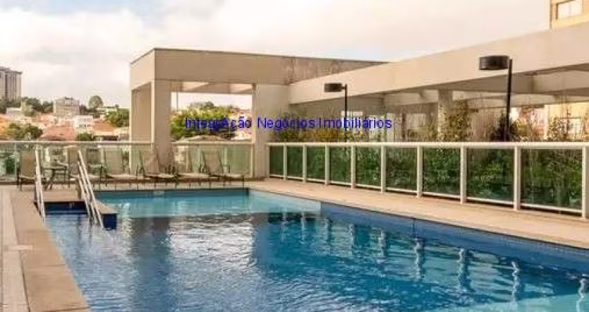 Apartamento  43m², 01 dormitório (sendo suíte), 02 banheiros e 01 vaga de garagem.  Condomínio com portaria, segurança, piscina, salão de festa
