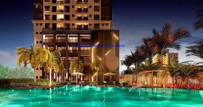 Apartamento 41m², 01 dormitório, 01 banheiro e 01 vaga de garagem; (fotos ilustrativas, entrega prevista para junho/2024)  condomínio com portaria