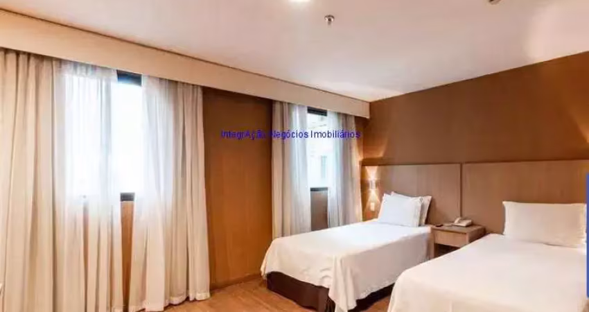 Apartamento studio flat 25m², 01 dormitório, 01 banheiro e 01 vaga na garagem.  condomínio com segurança, portaria, quadra, piscina aquecida