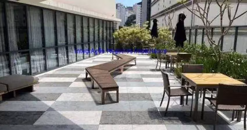 Apartamento 42m², 01 dormitório, 01 banheiro e 01 vaga na garagem.  condomínio com segurança, portaria, churrasqueira, espaço gourmet, sauna, piscina