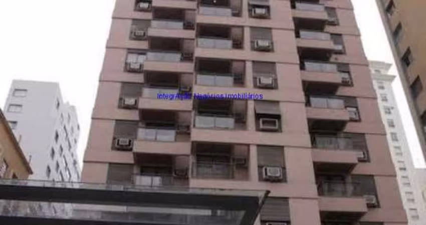 Apartamento Flat 42m², 01 dormitório, 01 banheiro e 01 vaga de garagem.  Condomínio com Segurança, Portaria, Piscina, Sala de ginástica