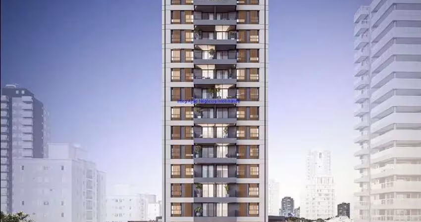 Apartamento 35², 01 dormitório, 01 banheiro e 01 vaga de garagem.  condomínio com segurança, portaria, piscina, playground e salão de festas.