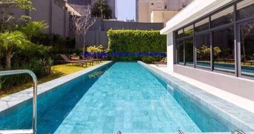 Apartamento 75m², 02 dormitórios, 02 banheiros e 01 vaga na garagem.  Condomínio com portaria, segurança 24hrs, piscina, academia, churrasqueira
