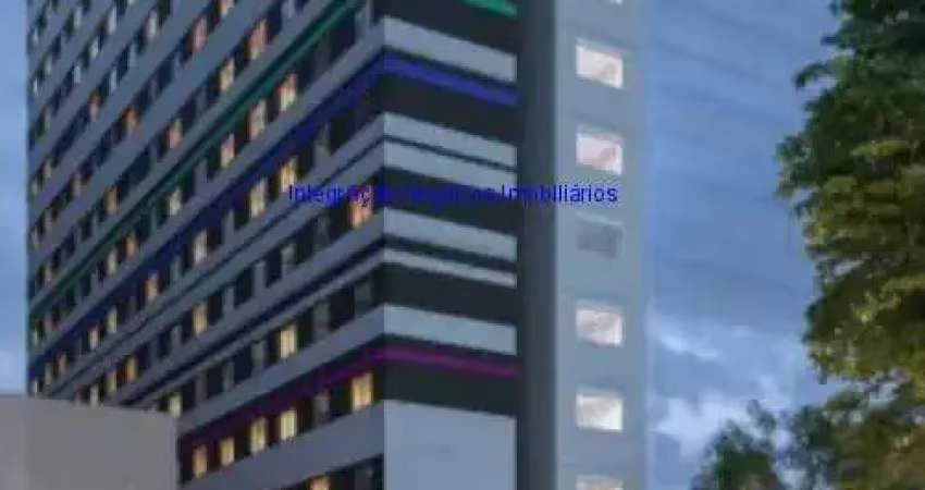 Apartamento studio 25m², 01 dormitório e 01 banheiro.  condomínio com portaria, segurança 24hrs, churrasqueira e salão de festa.