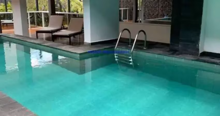 Apartamento studio 30m², 01 dormitório, 01 banheiro e 01 vaga na garagem.  condomínio com portaria, segurança 24hrs, piscina, academia, churrasqueira