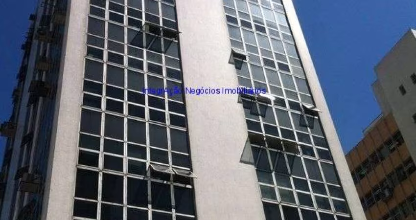 Conjunto Comercial 91m²,01 copa, 01 banheiro e 01 vaga na garagem.  Condomínio com recepção e segurança 24hrs.  Excelente localização