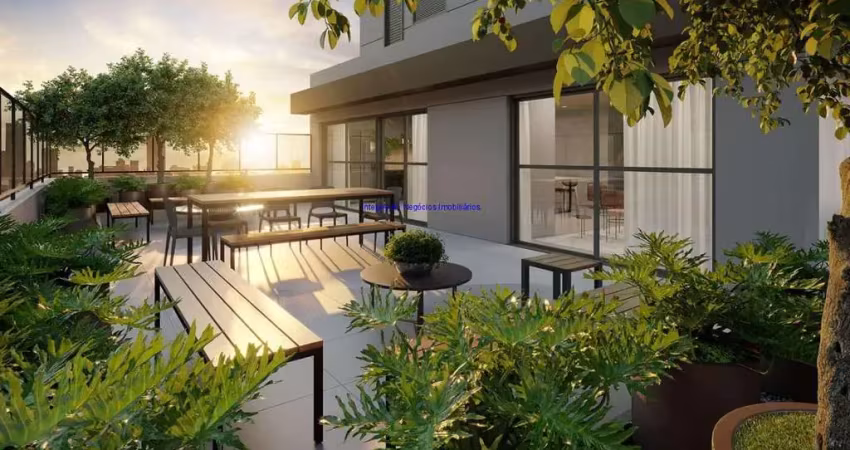 Apartamento 31m², 01 dormitório e 01 banheiro.   condomínio com portaria 24h, salão de festa, brinquedoteca, churrasqueira, coworking, bicicletário.