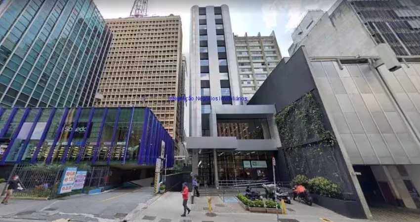 Conjunto comercial 84.30m², 01 banheiro e 01 vaga na garagem.    condomínio com recepção e segurança 24hrs.  excelente localização.
