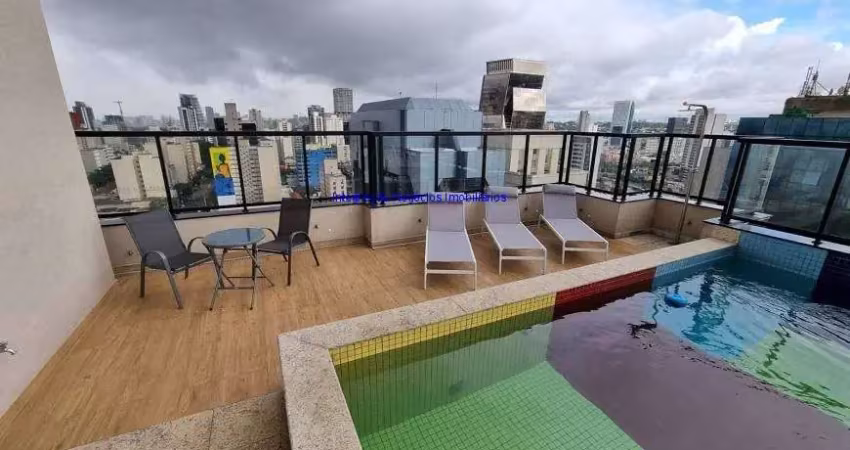 Apartamento 64m², 01 dormitório, 01 banheiro e 01 vaga na garagem.  condomínio com portaria 24hrs, piscina, salão de festa, academia e business lounge