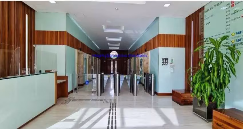 Conjunto Comercial 559.89m², 04 salas, 03 banheiros e 20 vagas na garagem.  Condomínio com recepção e segurança 24hrs.  Excenlente localização