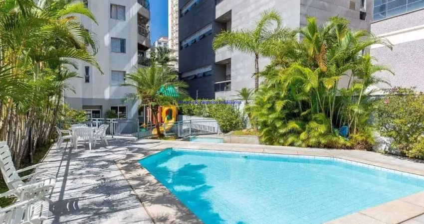 Apartamento 126m², 03 dormitórios, 04 banheiros e 02 vagas na garagem.  condomínio com portaria, segurança 24hrs, piscina, salão de festa e academia.