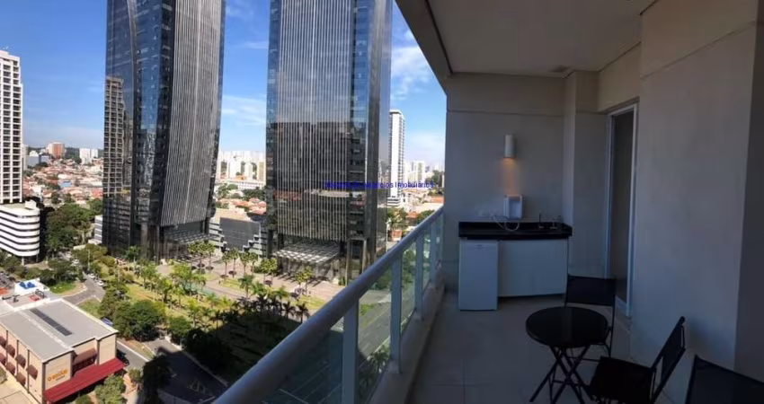 Conjunto Comercial 76m², 01 banheiro e 02 vagas na garagem.  Condomínio com recepção e segurança 24hrs.  Excelente localização
