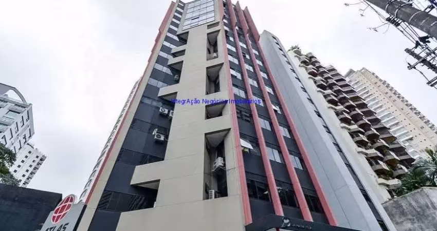 Conjunto comercial 63m², 02 banheiros e 02 vagas na garagem.  condomínio com recepção e segurança 24hrs.  excelente localização