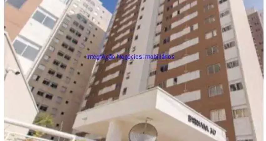 Apartamento 35m², 01 dormitório e 01 banheiro.  condomínio com portaria 24hrs, academia, churrasqueira, bicicletário, playground, brinquedoteca