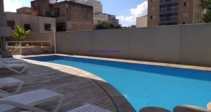 Apartamento 58m², 02 dormitórios, 02 banheiros e 02 vagas na garagem.  condomínio com portaria, segurança 24hrs, piscina, academia, churrasqueira e ja