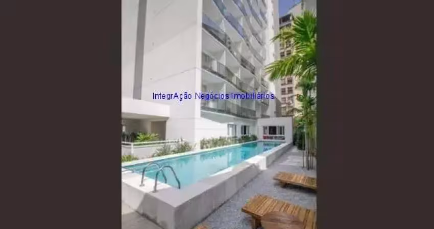 Apartamento studio 22m², 01 dormitório e 01 banheiro.  condomínio com portaria, segurança 24hrs, piscina, salão de festa, espaço gourmet, lavanderia