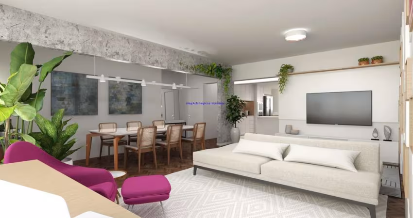 Apartamento 185.63m², 03 dormitório (sendo 01 suíte), 03 banheiros e 01 vaga na garagem.  Condomínio com portaria e segurança 24hrs.