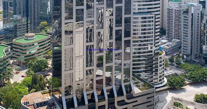 Conjunto Comercial 108,31m², 02 banheiros e 03 vagas de garagem.   Condomínio com Recepção, Segurança 24hrs, Lobby e Ar Condicionado.