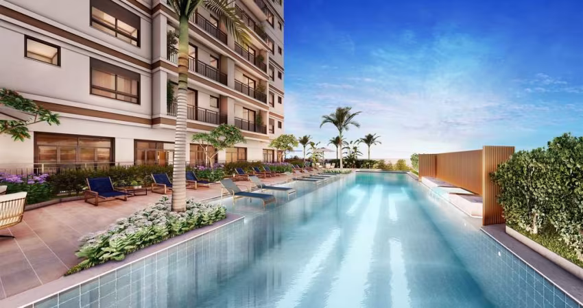 Apartamento 126m², 03 dormitórios (sendo suítes), 04 banheiros e 02 vagas na garagem; (Fotos ilustrativas, entregar prevista para Outubro/2027).
