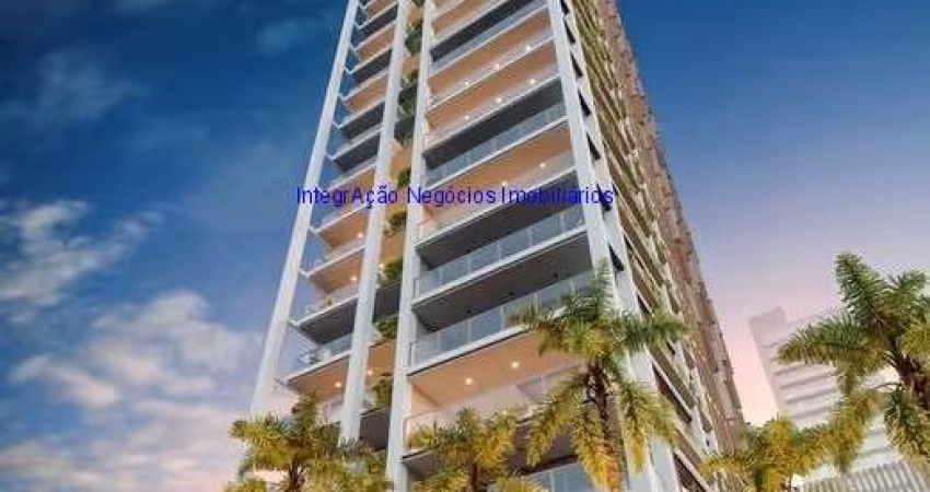 Apartamento 105m², 02 dormitórios (sendo suítes), 03 banheiros e 02 vagas na garagem; (Fotos ilustrativas).  Condomínio com portaria, segurança
