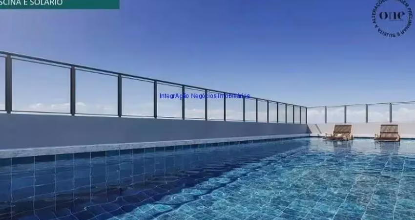 Apartamento 31m², 01 dormitório e 01 banheiro; ( fotos ilustrativas, entrega prevista para agosto/2026).  condomínio com portaria, segurança, piscina