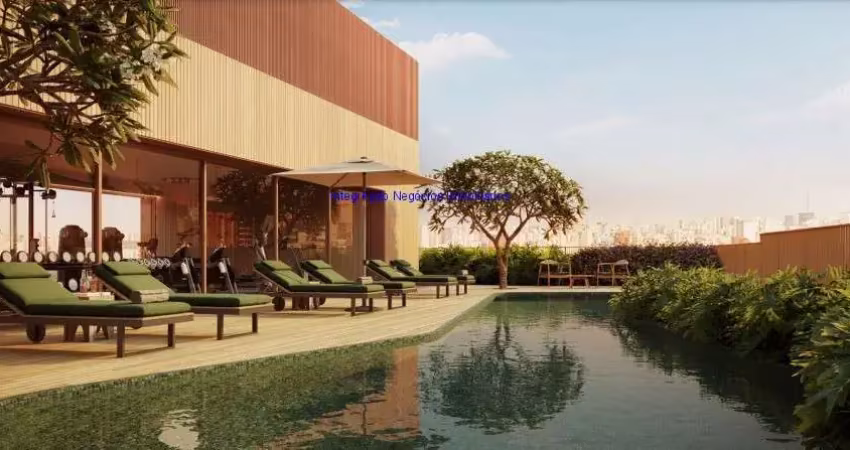 Apartamento Studio 70m², 01 dormitório e  01banheiro; (Fotos ilustrativas, entrega prevista para Março/2028).  Condomínio com portaria, segurança