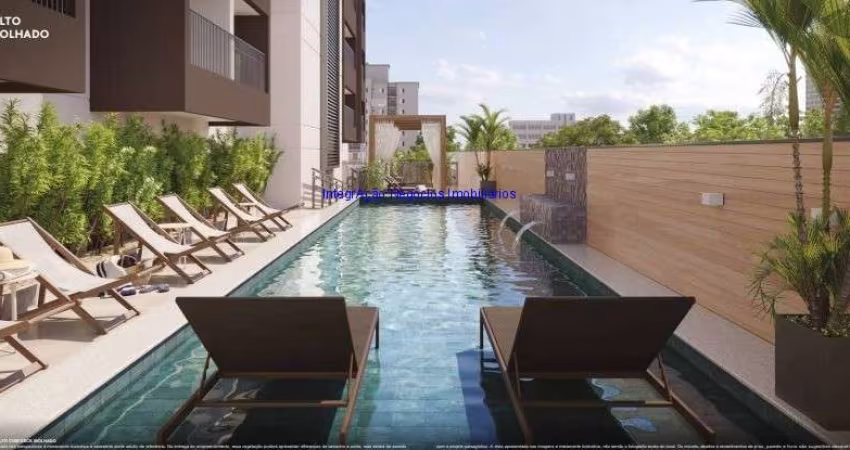 Apartamento Studio 24m², 01 dormitório e 01 banheiro; (Fotos ilustrativas, entrega prevista para abril/2025).  Condomínio com portaria , segurança,