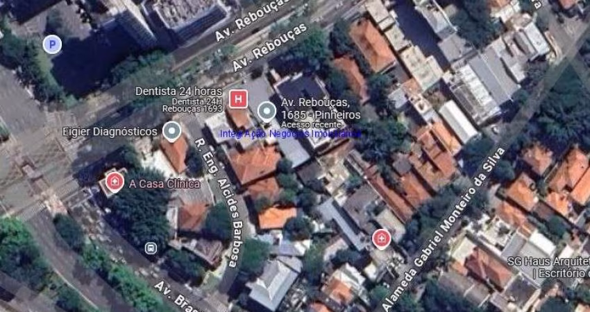 Terreno 1.064m².  Excelente localização, á 7 minutos andando para a estação do metrô Oscar Freire; Entre as Ruas Engenheiro Alcides Barbosa