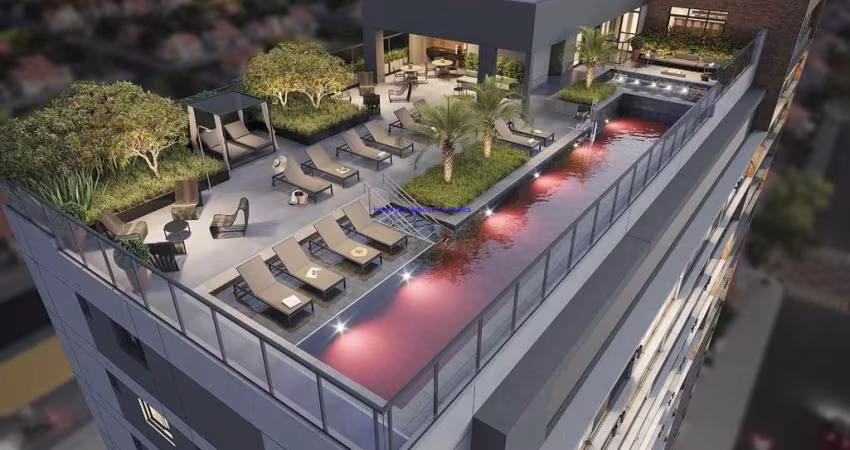 Apartamento 75,67m², 02 dormitórios (sendo suítes), 03 banheiros e 01 vaga de garagem; (Fotos ilustrativas, entrega prevista para Fevereiro/2026).