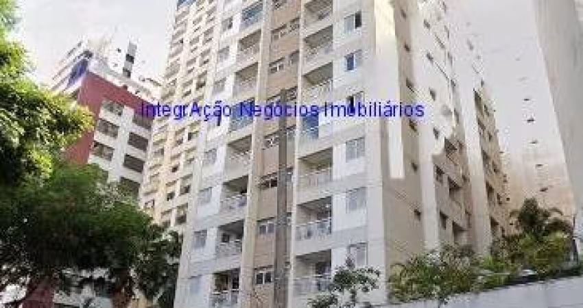 Apartamento 38m², 1 dormitório e 1 banheiro.   Condomínio com portaria 24hrs, Churrasqueira, Sauna, Espaço gourmet na área comum, Salão de festas