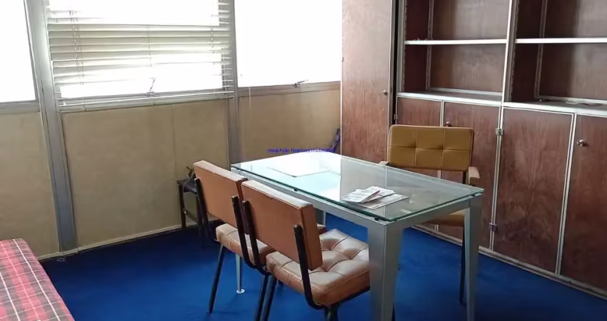 Conjunto comercial 35m², 01 sala, 01 banheiro e 01 vaga na garagem.  condomínio com recepção e segurança.  excelente localização á 7 minutos andando