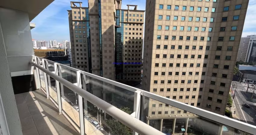 Apartamento 45m², 01 dormitório, 01 banheiro e 01 vaga de garagem.  Condomínio com portaria,  segurança, academia, piscina,  salão de festas