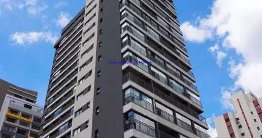 Apartamento studio 19m² mobiliado, 01 dormitório e 01 banheiro.  condomínio com portaria e segurança, bicicletário e academia.  excelente localização