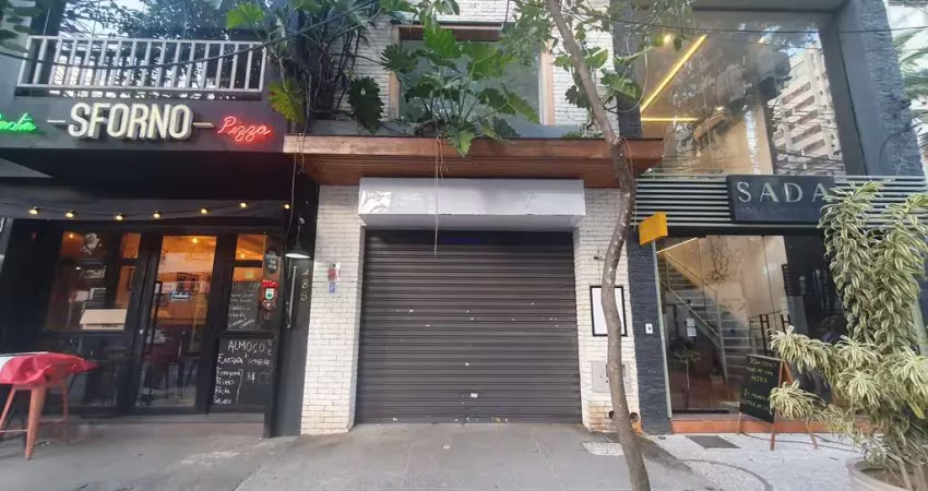 Loja 107m² e 01 banheiro.  excelente localização, entre as ruas tabapuã, brasília e virgílio várzea.  todas as informações