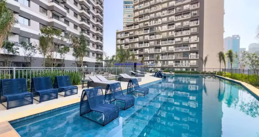 Apartamento 38m², 02 dormitórios e 01 banheiro.  condomínio com portaria, academia, salão de festa e piscina.  excelente localização entre as ruas