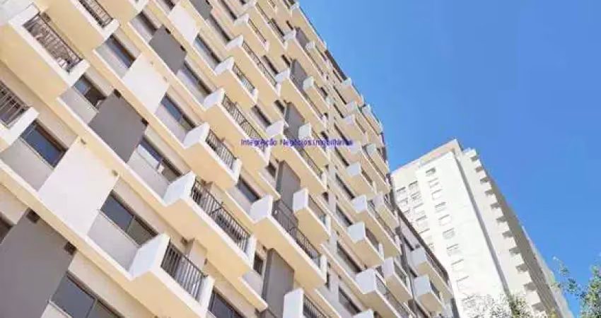 Apartamento studio 24m²,  01 dormitório e 01 banheiro.  condomínio com portaria, segurança, piscina e academia.  excelente localização