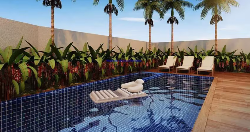 Apartamento 41m², 02 dormitórios e 01 banheiro.  condomínio com portaria, academia, piscina, salão de festas e brinquedoteca.  excelente localização