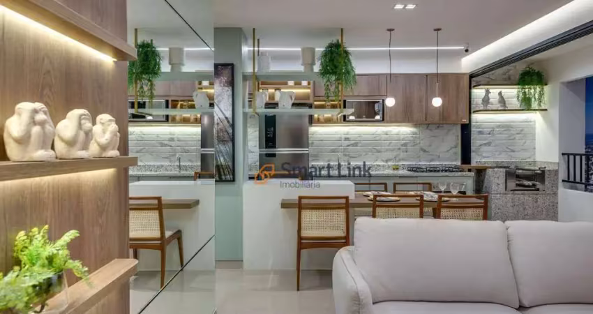 Apartamento com 3 dormitórios à venda, 69 m² por R$ 445.000,00 - Criméia Oeste - Goiânia/GO