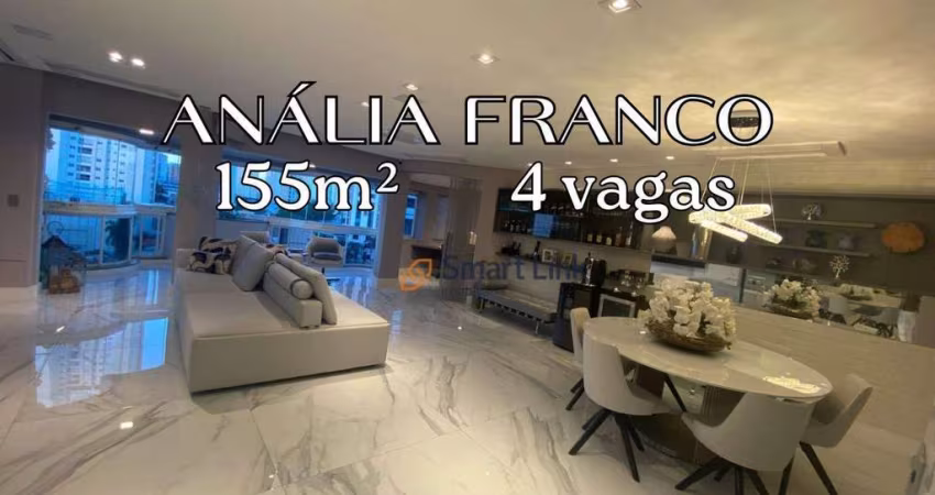 Apartamento com 2 dormitórios à venda, 155 m² por R$ 2.100.000,00 - Jardim Anália Franco - São Paulo/SP