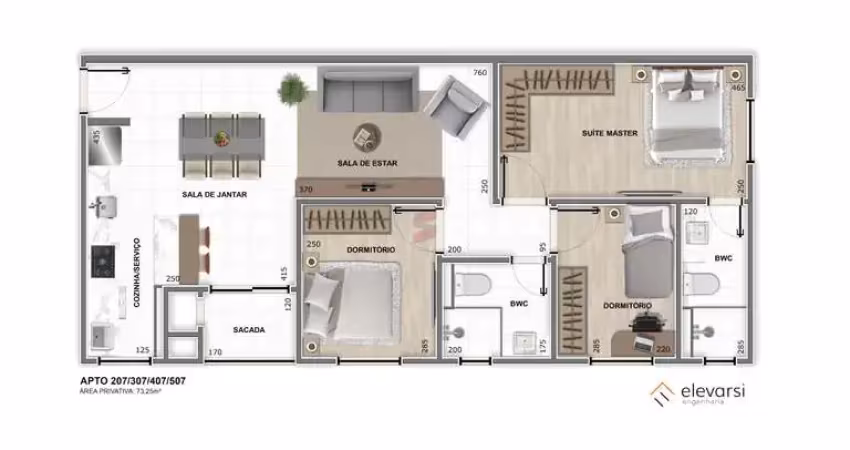 Apartamento com 2 quartos à venda na Rua Bom Jesus, 150, Weissópolis, Pinhais