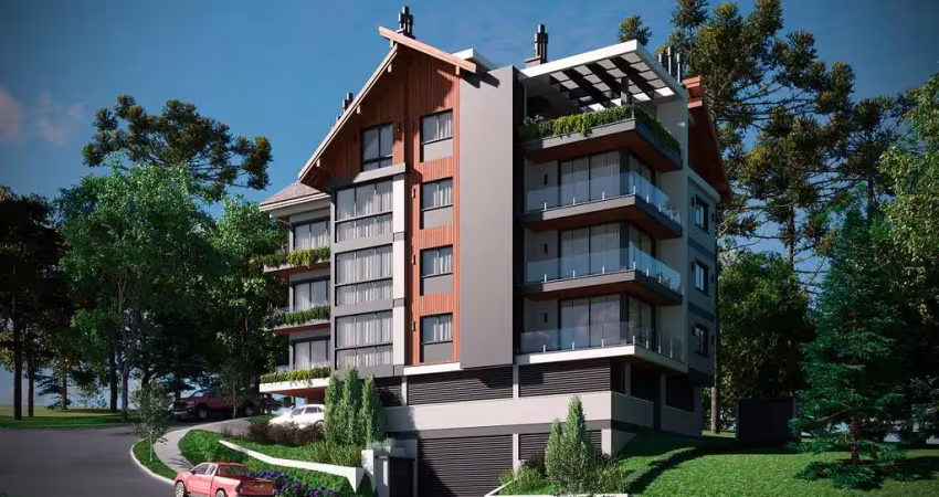 Apartamento 2 quartos sendo 2 suítes para venda no bairro carniel em gramado