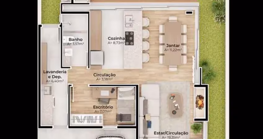 Casa 3 quartos sendo 2 suítes para venda no bairro jardim américa em são leopoldo