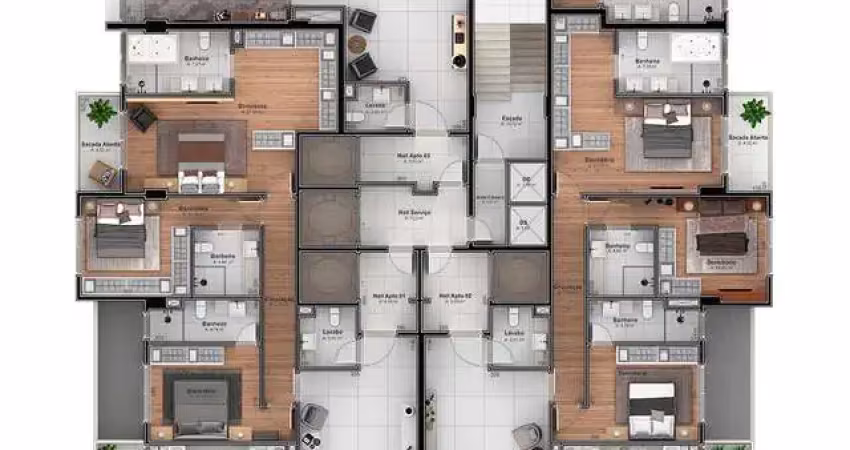 Apartamento 3 quartos sendo 3 suítes para venda no bairro são bento  em bento gonçalves