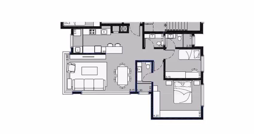Apartamento 1 quarto para venda no bairro vila rodrigues em passo fundo