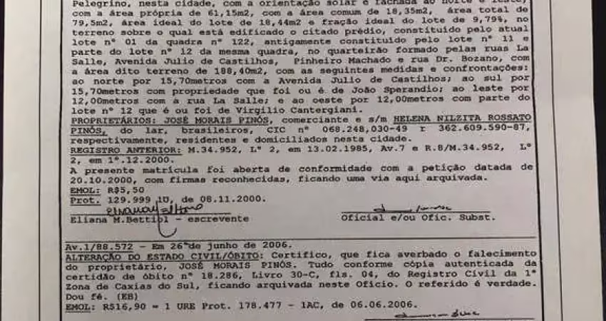 Sala comercial 2 quartos para venda no bairro são pelegrino em caxias do sul