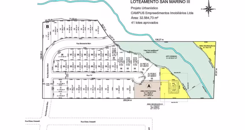 Lote para venda no bairro universitário em bento gonçalves